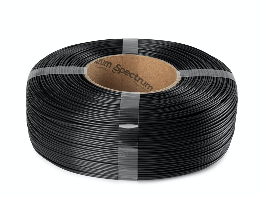 Deep Black - Spectrum Premium PLA Filament High Speed Refill - 1.75mm, 1kg Spectrum Filaments