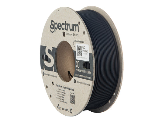 Traffic Black - 1.75mm Spectrum Light Weight PLA - 0.25 kg
