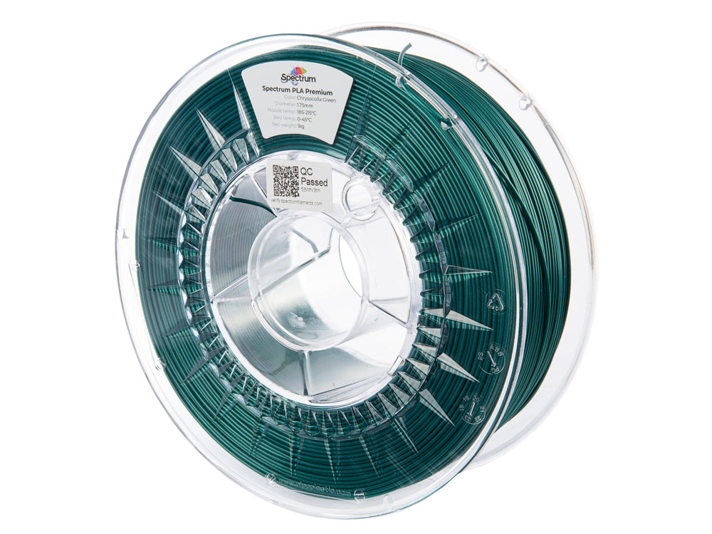 Chrysocolla Green - Spectrum Premium PLA Filament - 1.75mm, 1kg Spectrum Filaments