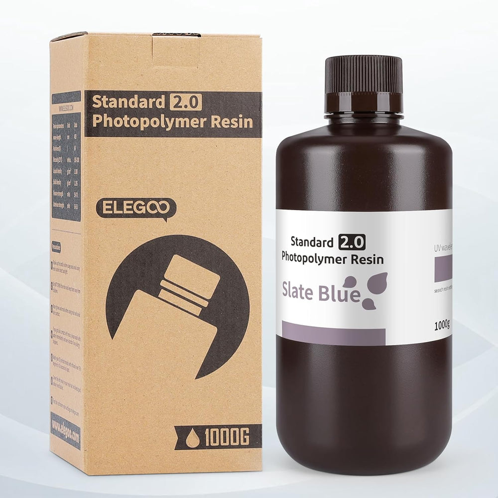 ELEGOO Standard 2.0 Resin 1000G - Slate Blue ELEGOO