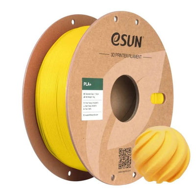 Jaune - filament eSun PLA+ - 1,75 mm, 1 kg