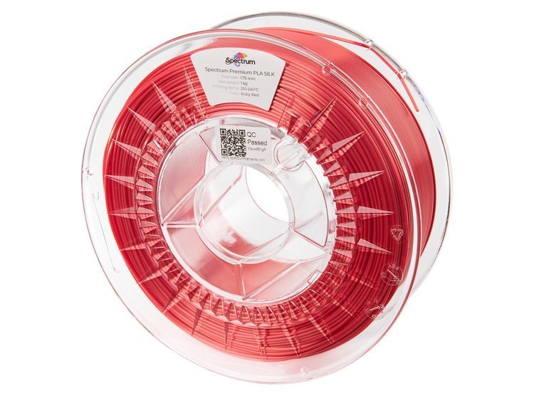 Ruby Red - 1.75mm Spectrum Silk PLA Filament - 1 kg