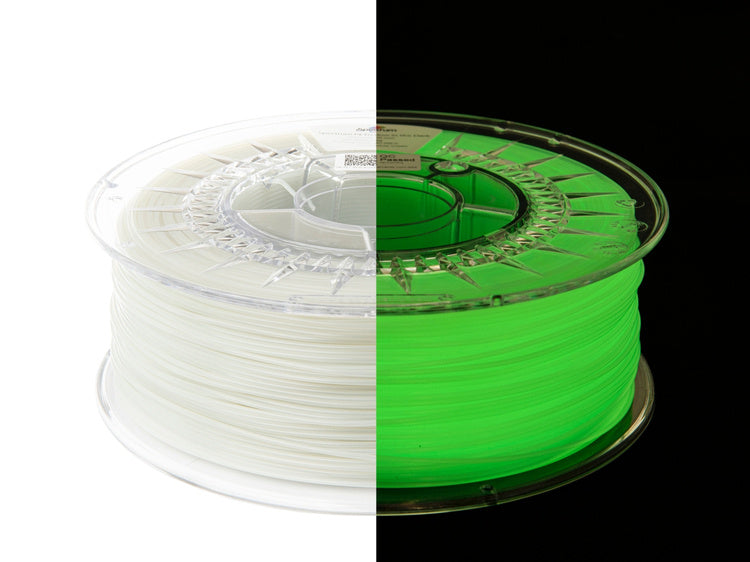 Yellow-Green - 1.75mm Spectrum PET-G Glow in the Dark Filament - 0.5 kg