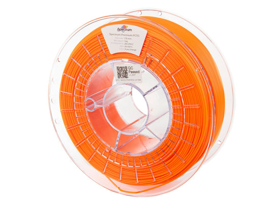 Pure Orange - 1.75mm Spectrum Premium PCTG Filament - 1 kg