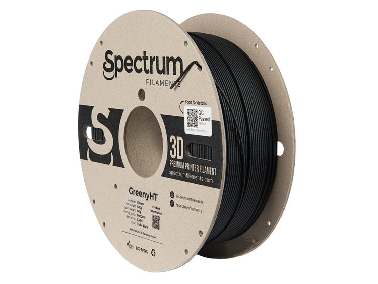 Traffic Black - 1.75mm Spectrum GreenyHT PLA Filament - 1 kg