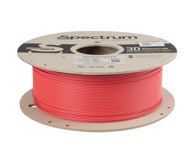Strawberry Red - 1.75mm Spectrum GreenyHT PLA Filament - 1 kg