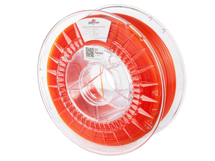 Transparent Orange - 1.75mm Spectrum Premium PCTG Filament - 1 kg