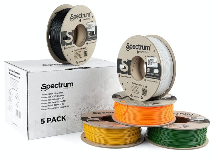 Material Mix #2 Multi Pack - 1.75mm Spectrum Material Mix Filament - 5 x 0.25 kg
