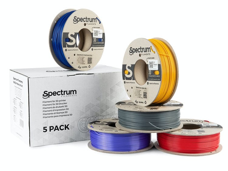Material Mix #1 Multi Pack - 1.75mm Spectrum Material Mix Filament - 5 x 0.25 kg