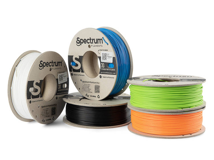 PLA Premium Multi Pack - 1.75mm Spectrum PLA Premium Filament - 5 x 0.25 kg