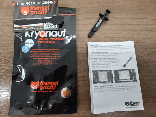 Pâte Thermique Thermal Grizzly Kryonaut 1gr