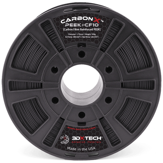 Noir - Filament 3DXTech CarbonX™ PEEK+CF10 1,75 mm - 0,5 kg