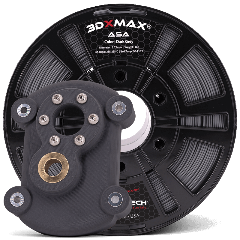 Dark Grey - 1.75mm 3DXTech 3DXMAX® ASA Filament - 1 kg