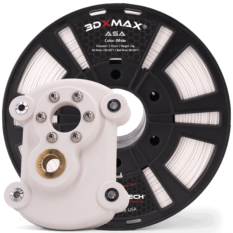 White - 1.75mm 3DXTech 3DXMAX® ASA Filament - 1 kg