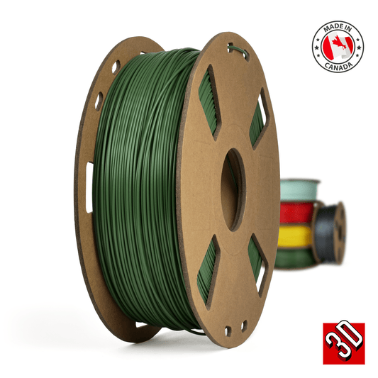 Dark Green - Canadian-made PLA+ Filament - 1.75mm, 1 kg