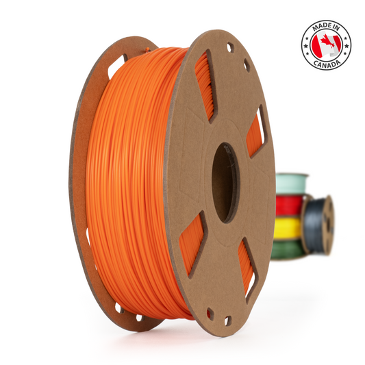 Orange - Canadian-made PLA+ Filament - 1.75mm, 1 kg
