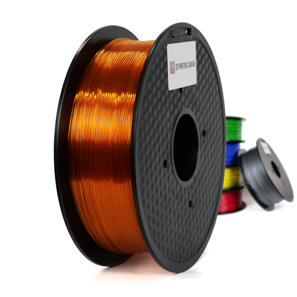 Transparent Orange - Standard PETG Filament - 1.75mm, 1kg