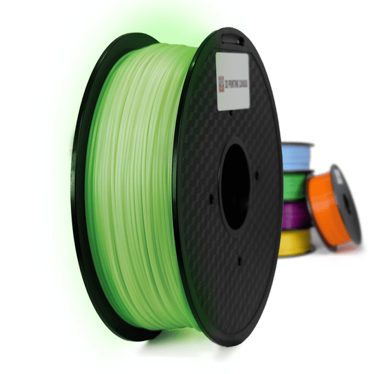 Glow in the Dark - Green - Standard PLA Filament - 1.75mm, 1kg