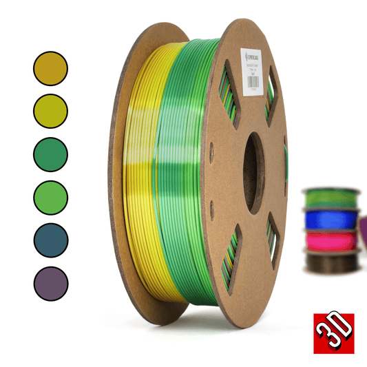 Type E - Filament PLA Rainbow Silk - 1,75 mm, 1 kg