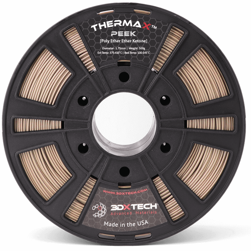 Natural - 1.75mm 3DXTech ThermaX™ PEEK Filament - 0.5 kg