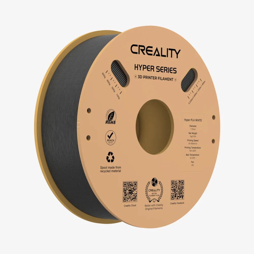 Black - Official Creality Hyper Series PLA Filament - 1kg
