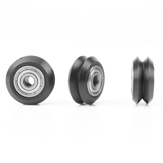 Solid Delrin V-Groove Wheel With 625ZZ Bearing 5x11x24mm