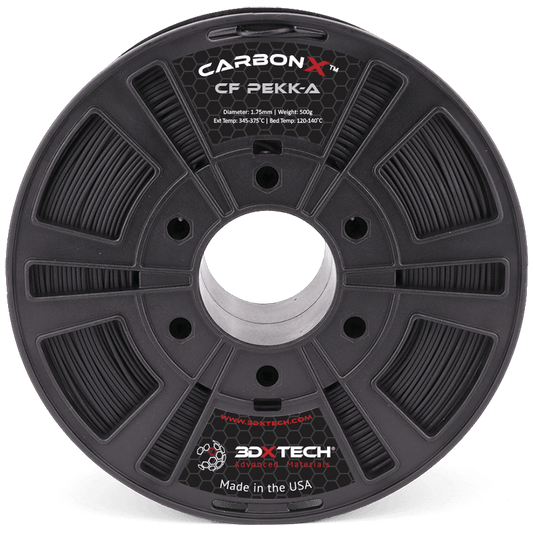 Black - 1.75mm 3DXTech CarbonX™ PEKK-A+CF15 Filament - 0.5 kg
