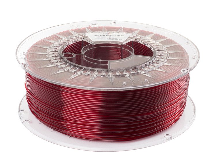Rouge Transparent - Filament PETG Spectre 1.75mm - 1 kg