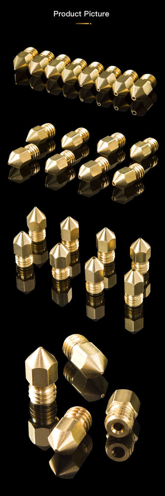 Official Creality Brass MK8 Nozzle 1.75mm-0.2mm