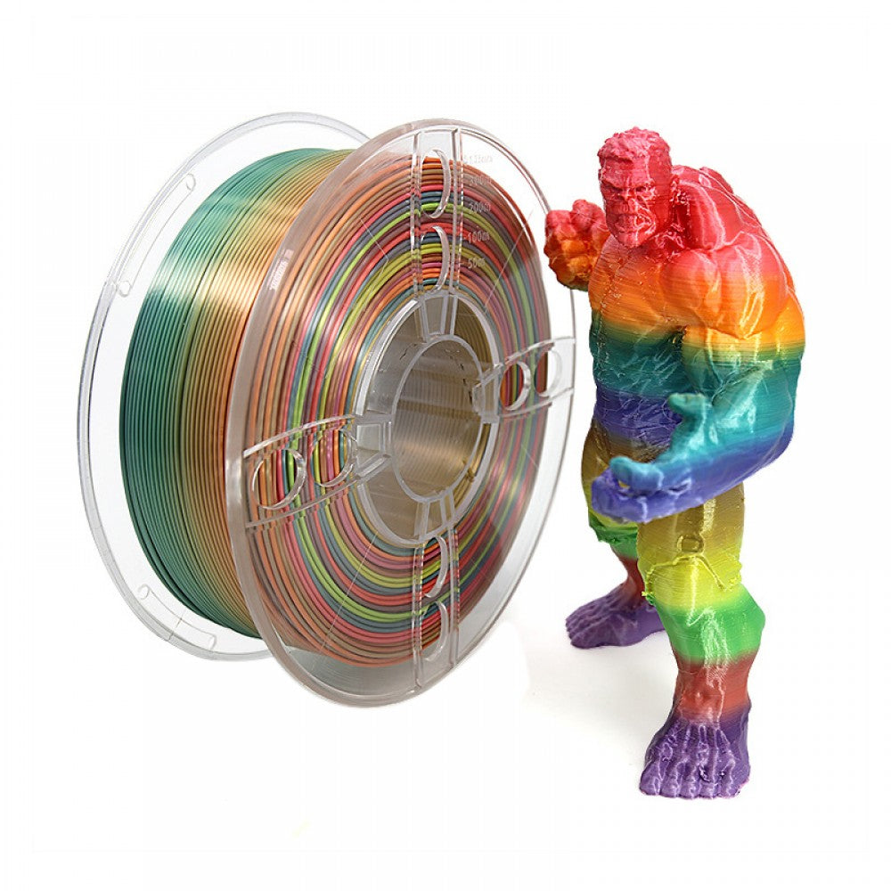 Type A - Rainbow Silk PLA Filament - 1.75mm, 1 kg