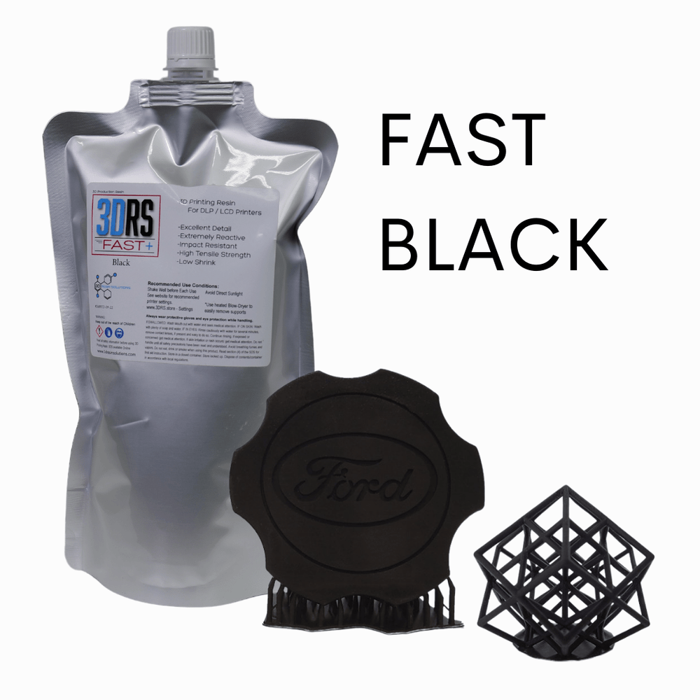 Black - 3D Resin Solutions FAST+ V2 - 1 kg