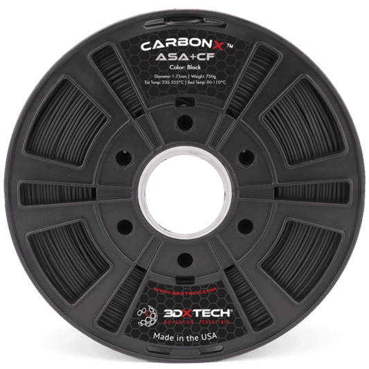 Black - 1.75mm 3DXTech CarbonX™ CF ASA Filament - 0.75 kg