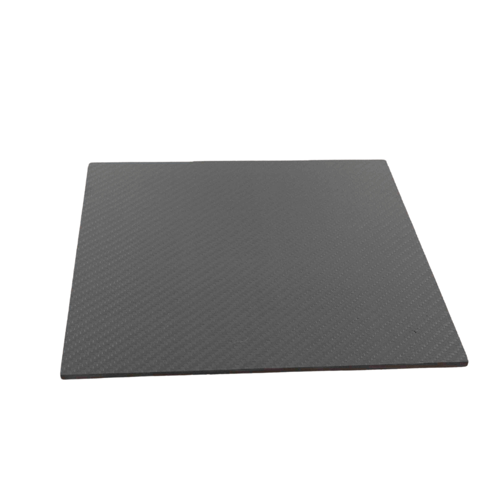 Surface de construction en fibre de carbone 310x310x4mm - 3K Twill Glossy