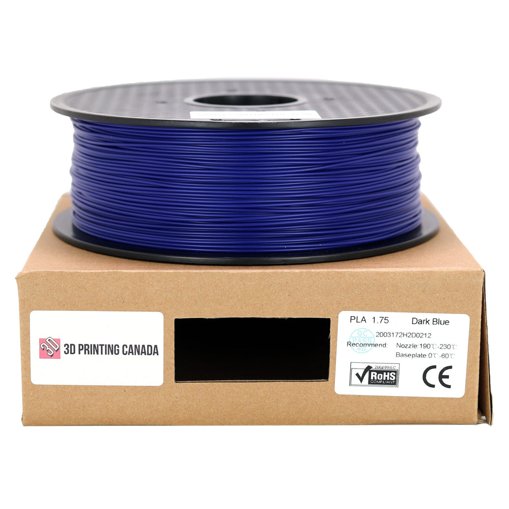 Bleu foncé - Filament PLA standard - 1,75 mm, 1 kg 