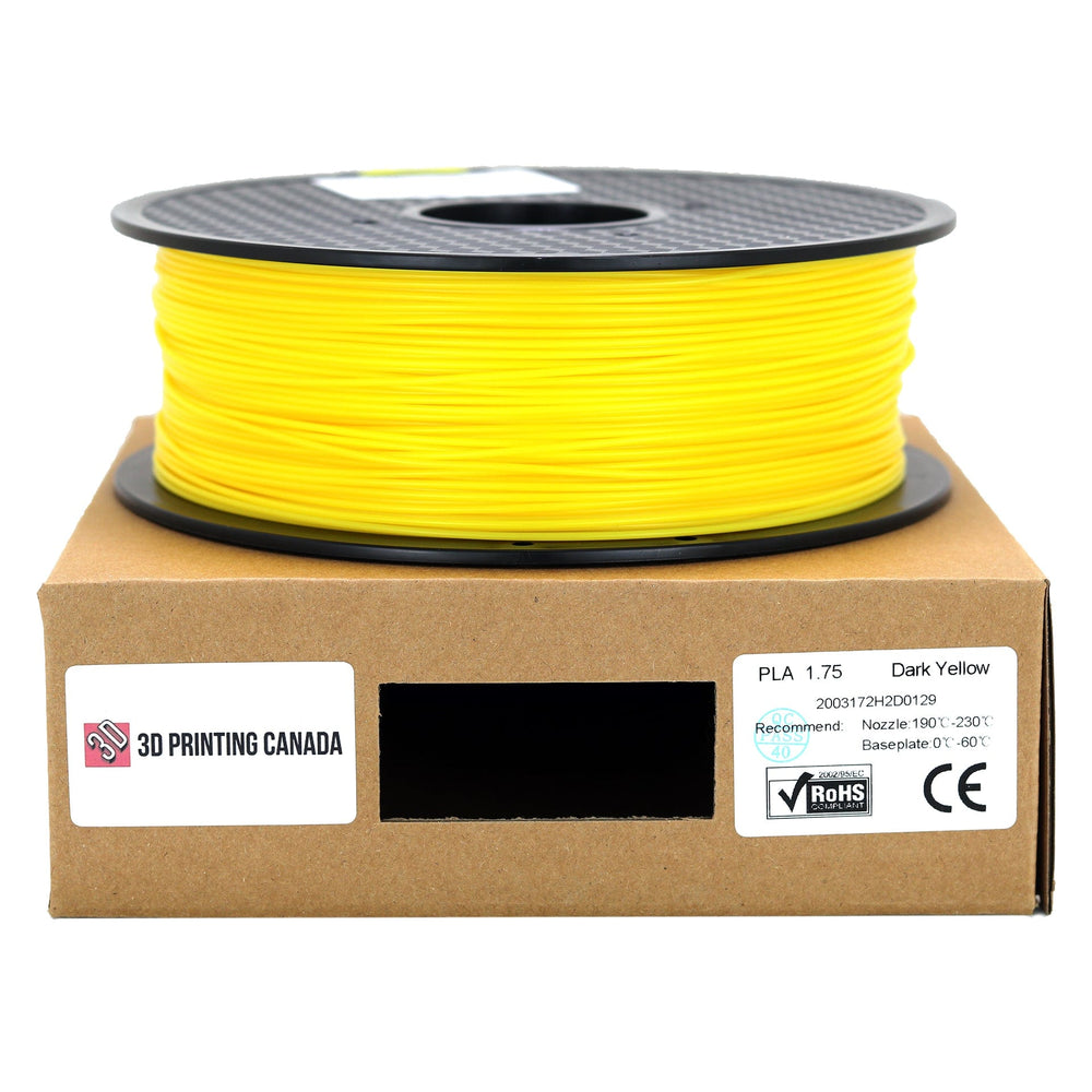Dark Yellow - Standard PLA Filament - 1.75mm, 1kg