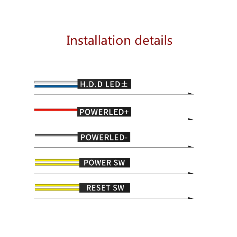 Power Restart Control Buttons - 19mm Diameter with Leads