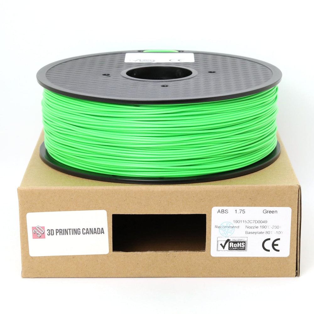 Green - Standard ABS Filament - 1.75mm, 1kg