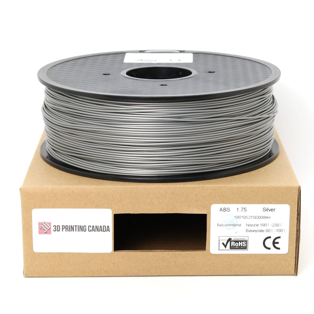 Silver - Standard ABS Filament - 1.75mm, 1kg