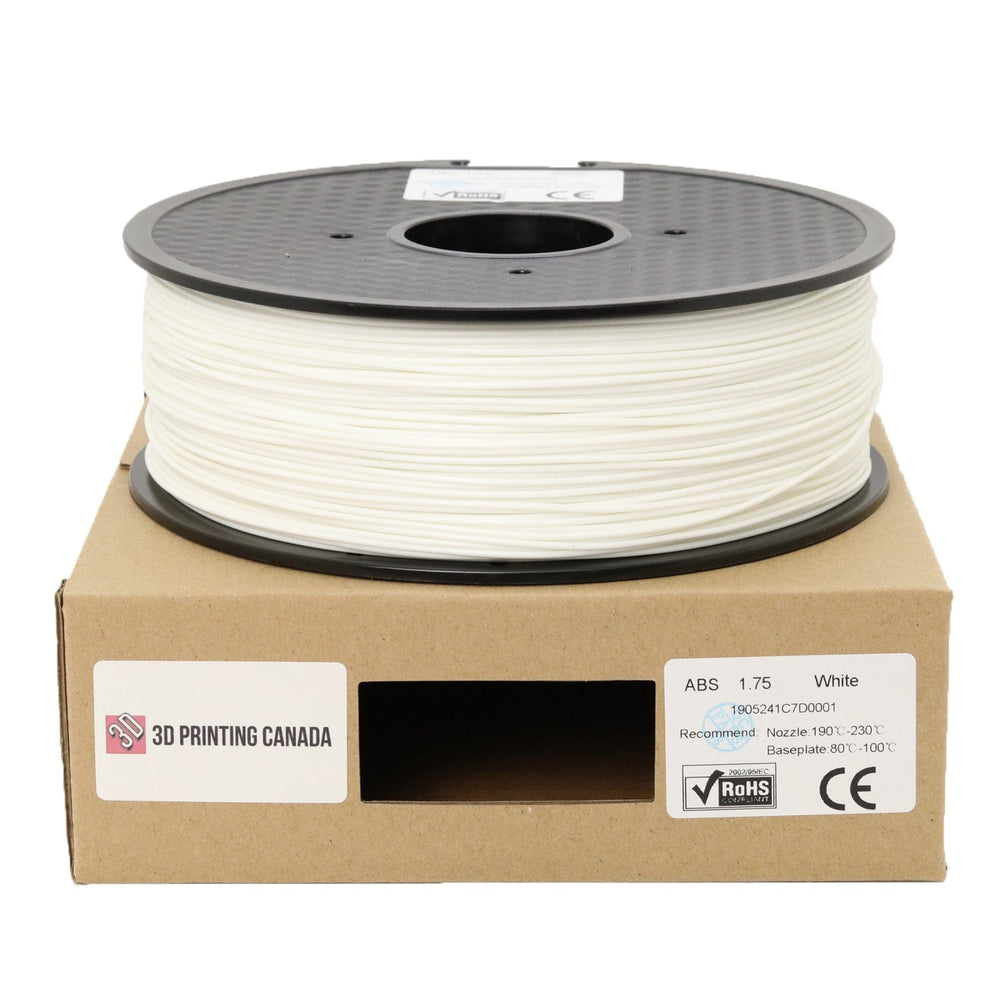 White - Standard ABS Filament - 1.75mm, 1kg