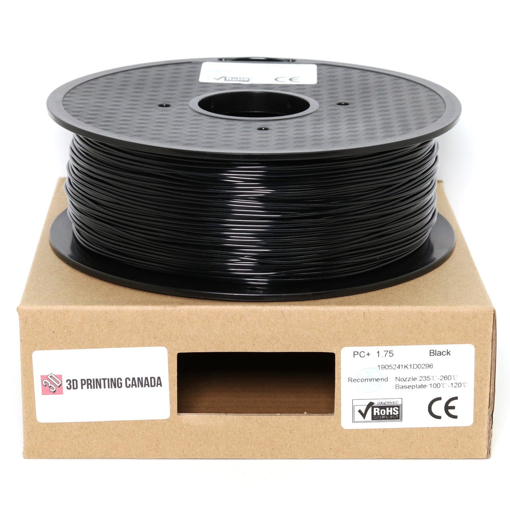 Noir - Filament PC+ Standard - 1.75mm, 1kg