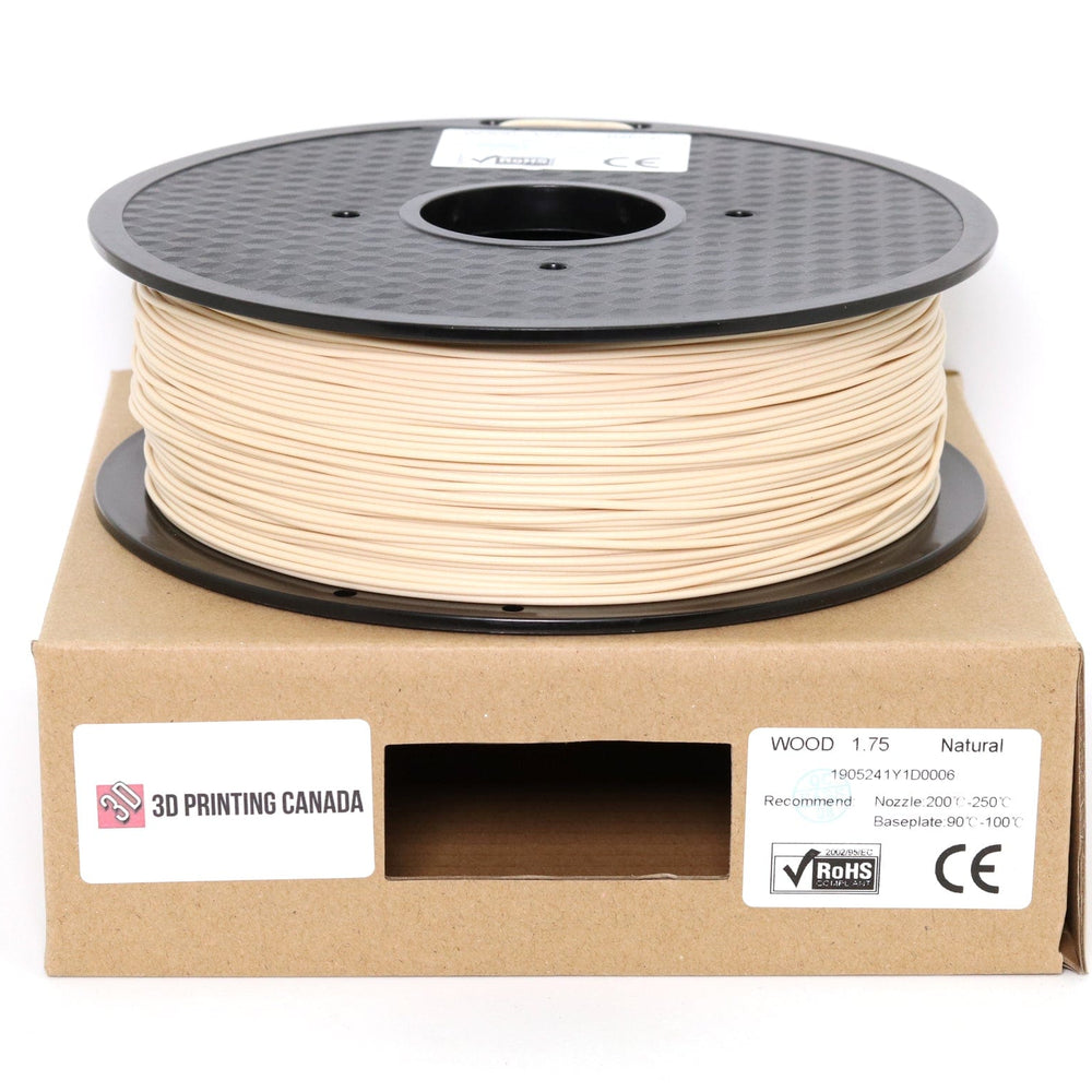 Natural Wood - 1.75mm PLA Filament - 1 kg