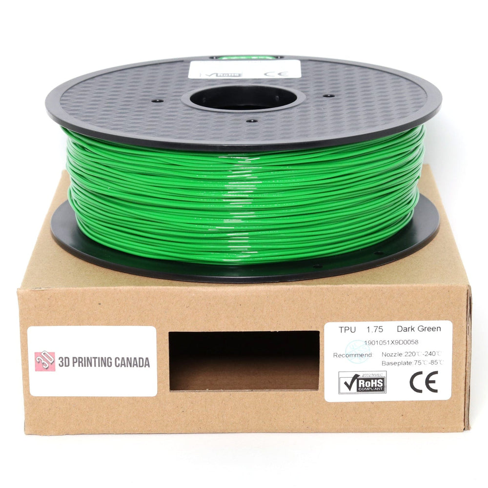 Vert foncé - Filament TPU standard - 1,75 mm, 1 kg