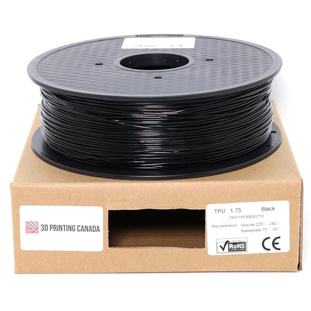 Noir - Filament TPU standard - 1,75 mm, 1 kg