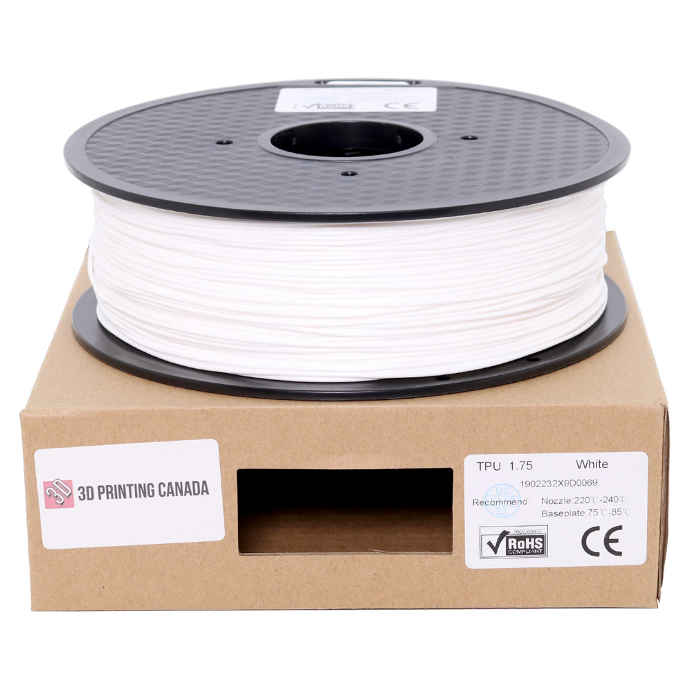 Blanc - Filament TPU standard - 1,75 mm, 1 kg