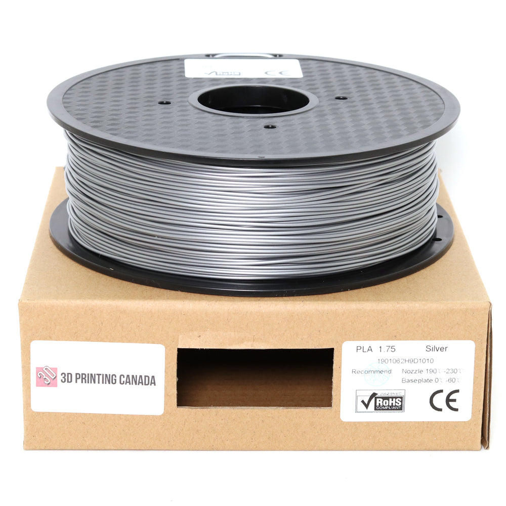 Silver - Standard PLA Filament - 1.75mm, 1kg