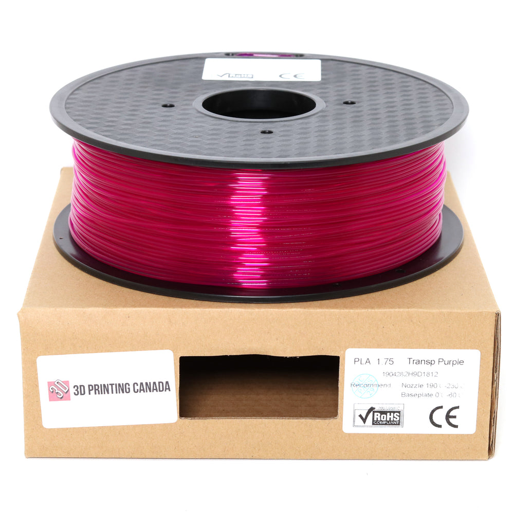 Violet Transparent - Filament PLA Standard - 1.75mm, 1kg 