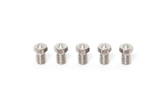 V6 E3D Clone Stainless Steel Nozzle 1.75mm-0.2mm (5 Pack)