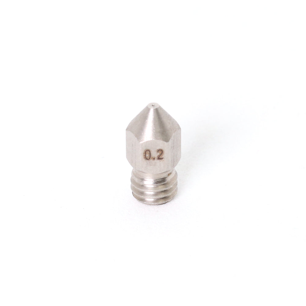 MK8 Stainless Steel Nozzle 1.75mm-0.2mm (5mm Thread Length)