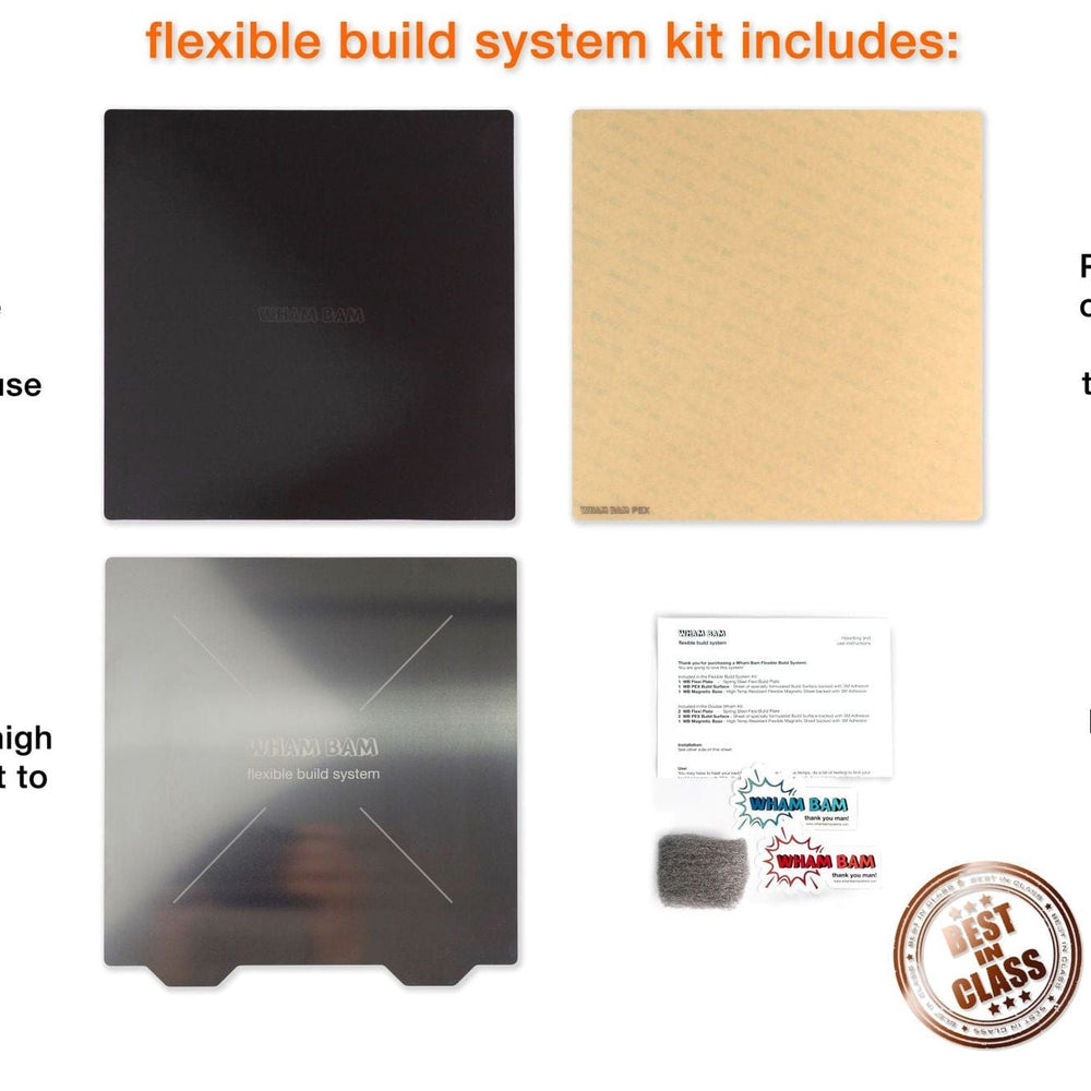 470x470mm - Wham Bam Pre-Installed Double Wham KIt for Creality CR-10 MAX