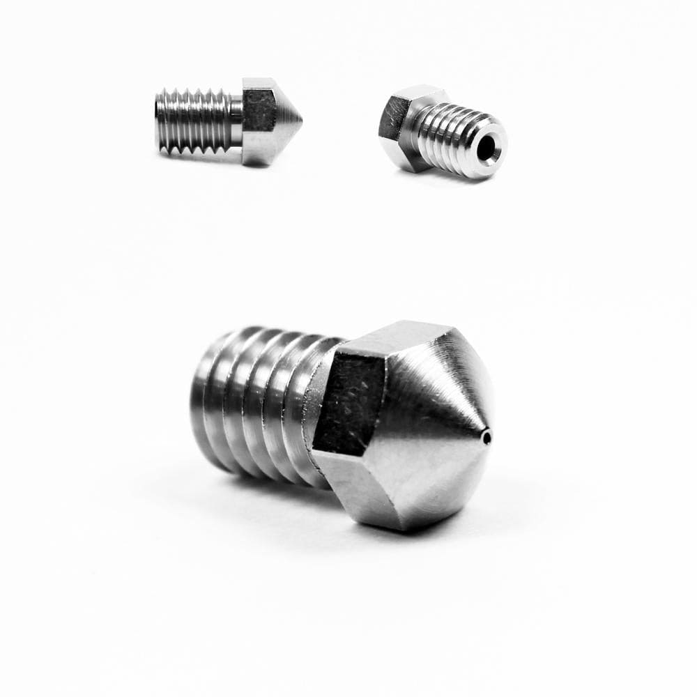 Micro Swiss Plated Wear Resistant Nozzle RepRap - M6 Thread 1.75mm 0.2 mm